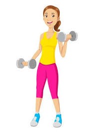 Exercising cartoon