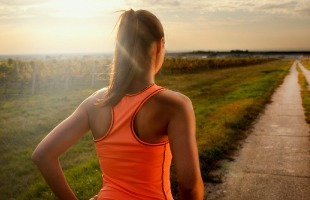 WomanRunningOutside feature right side facing